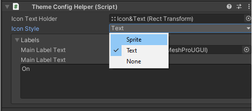 Changing Icon Style