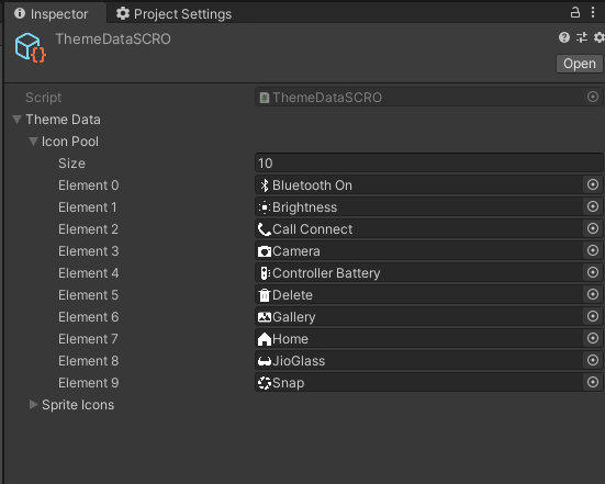 Default Icons